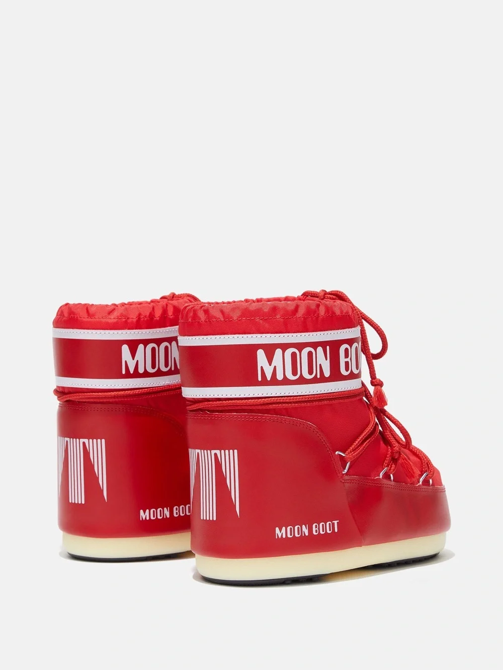 Moon Boot Icon Low Red Nylon Boots Red